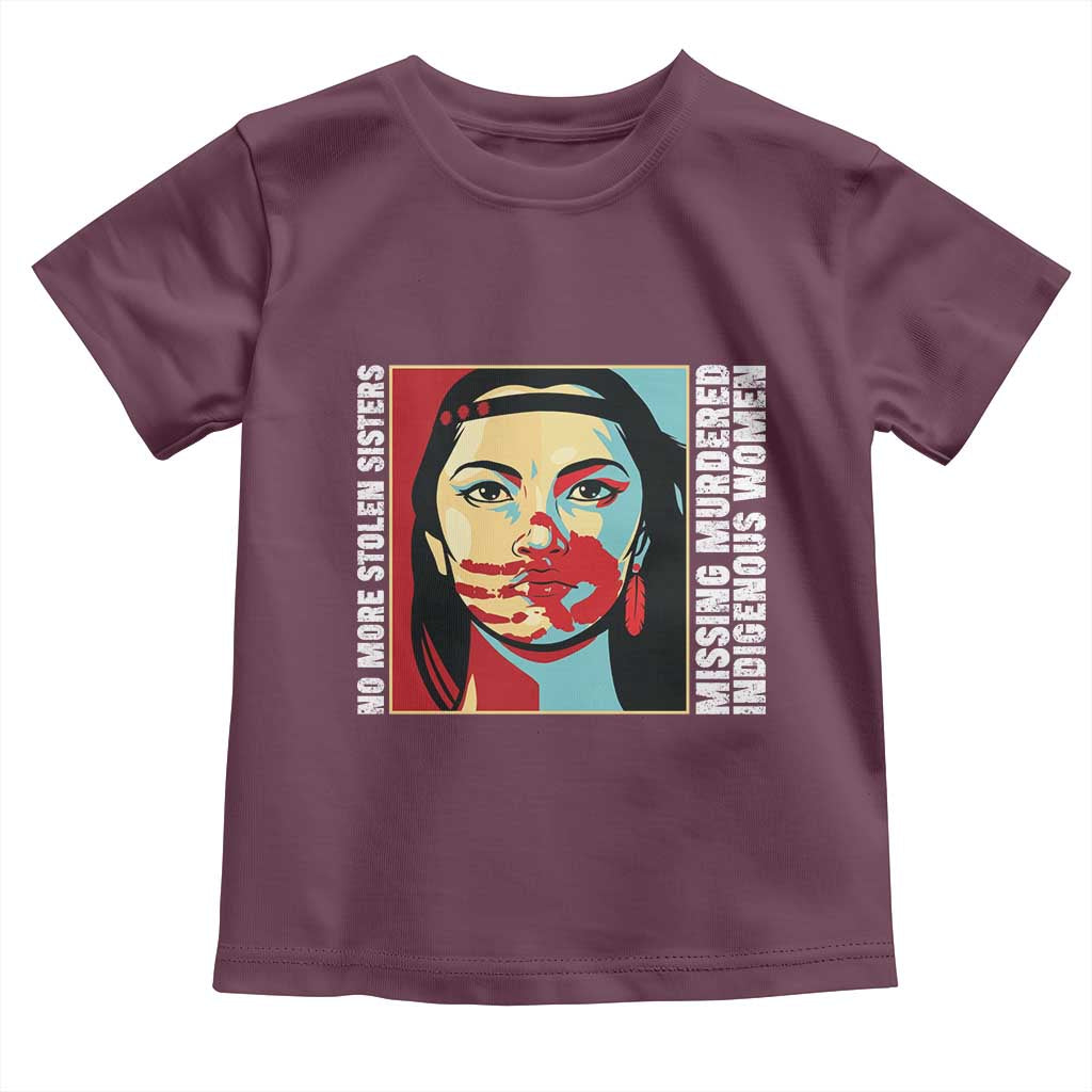 MMIW Awareness Support Toddler T Shirt Voices For Stolen Sisters Native American TS12 Maroon Print Your Wear