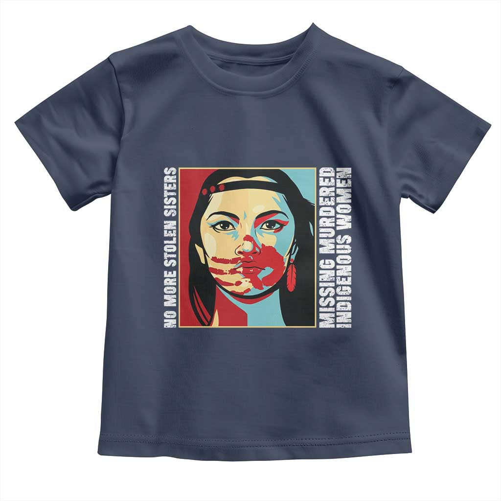 MMIW Awareness Support Toddler T Shirt Voices For Stolen Sisters Native American TS12 Navy Print Your Wear