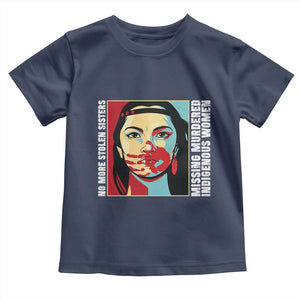 MMIW Awareness Support Toddler T Shirt Voices For Stolen Sisters Native American TS12 Navy Print Your Wear