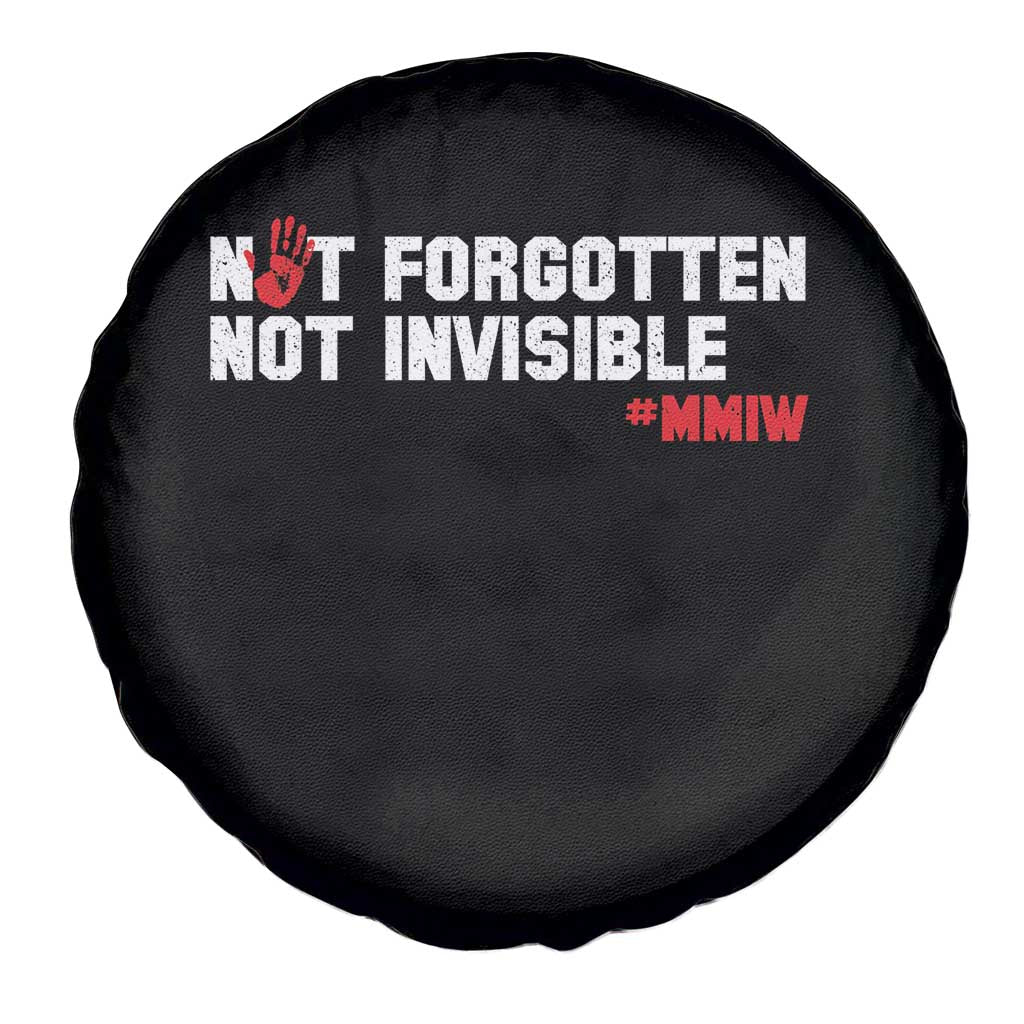 MMIW Awareness Spare Tire Cover Not Forgotten Not Invisible Indigenous Women TS12 Print Your Wear