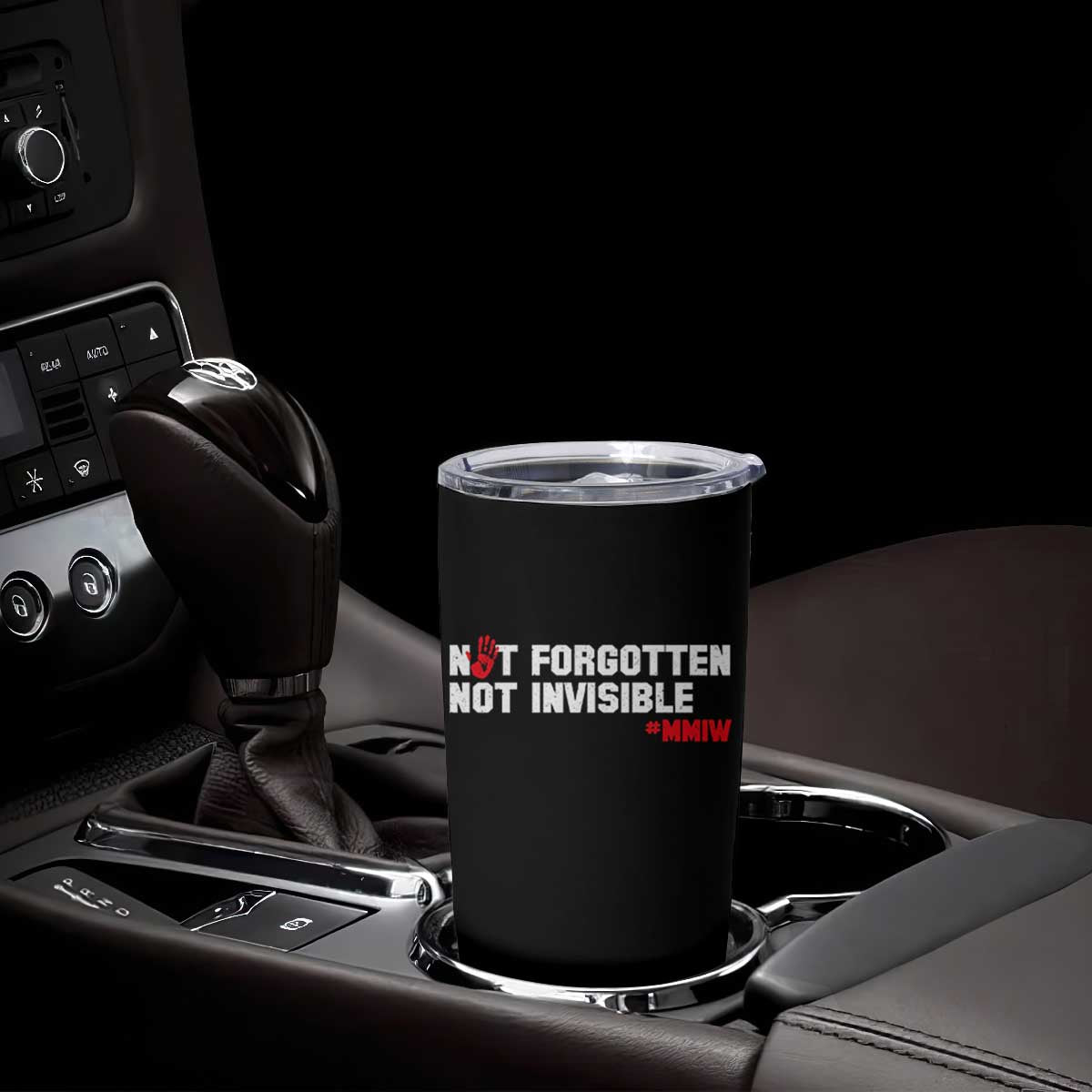 MMIW Awareness Tumbler Cup Not Forgotten Not Invisible Indigenous Women TS12 Print Your Wear