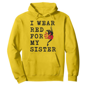 MMIW Awareness Month Native American Hoodie I Wear Red For My Sister TS12 Daisy Print Your Wear