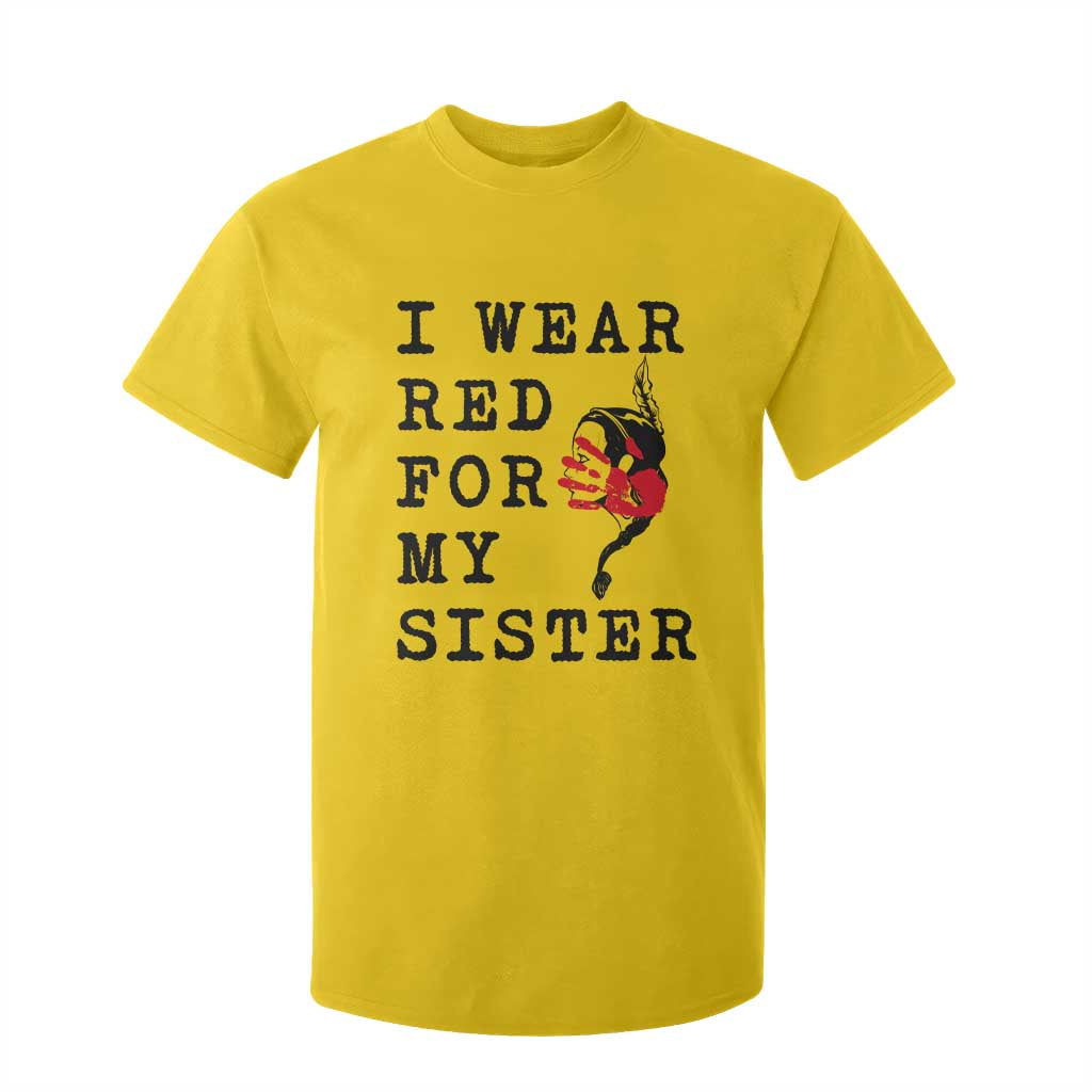MMIW Awareness Month Native American T Shirt For Kid I Wear Red For My Sister TS12 Daisy Print Your Wear