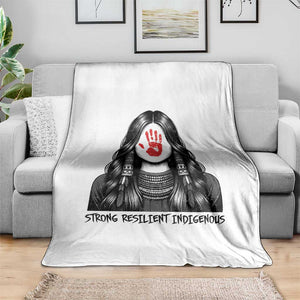 MMIW Strong Resilient Indigenous Throw Blanket Stand With Native Women Support TS12 Print Your Wear