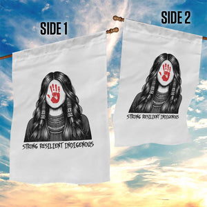 MMIW Strong Resilient Indigenous Garden Flag Stand With Native Women Support TS12 Print Your Wear