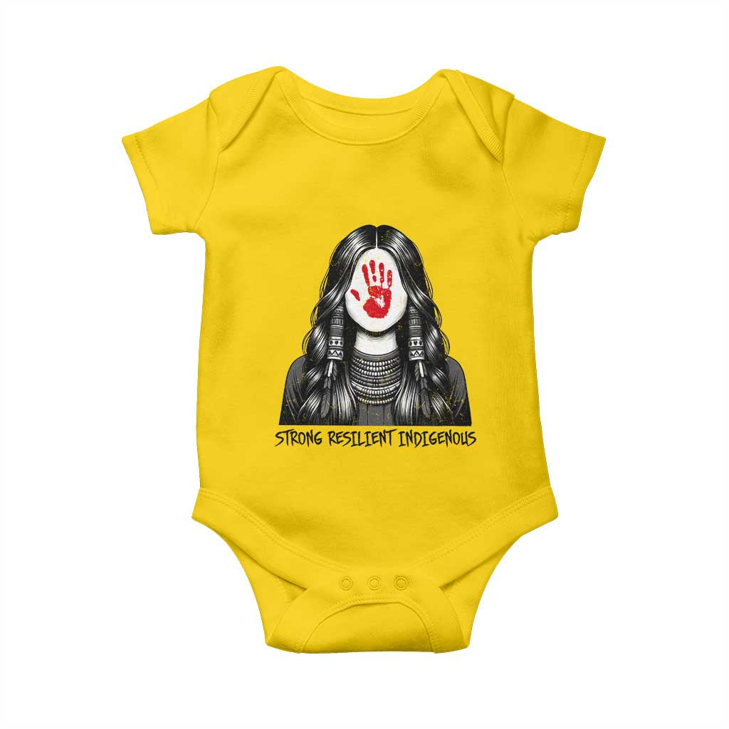 MMIW Strong Resilient Indigenous Baby Onesie Stand With Native Women Support TS12 Daisy Print Your Wear