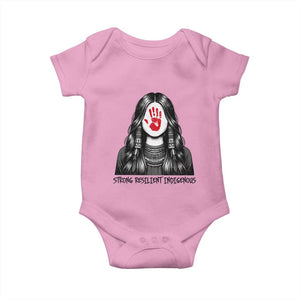 MMIW Strong Resilient Indigenous Baby Onesie Stand With Native Women Support TS12 Light Pink Print Your Wear