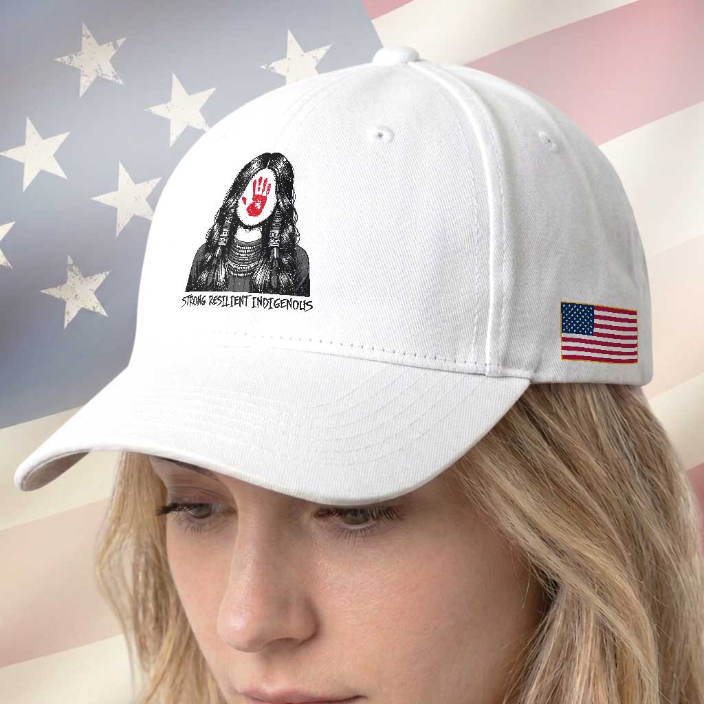 MMIW Strong Resilient Indigenous Baseball Cap Stand With Native Women Support TS12 Print Your Wear