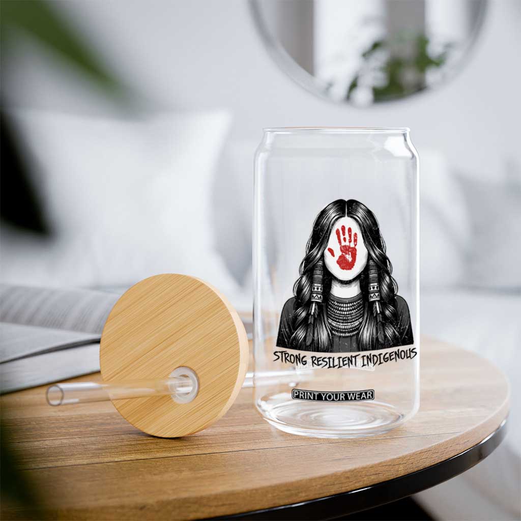 MMIW Strong Resilient Indigenous Glass Can Stand With Native Women Support TS12 Print Your Wear