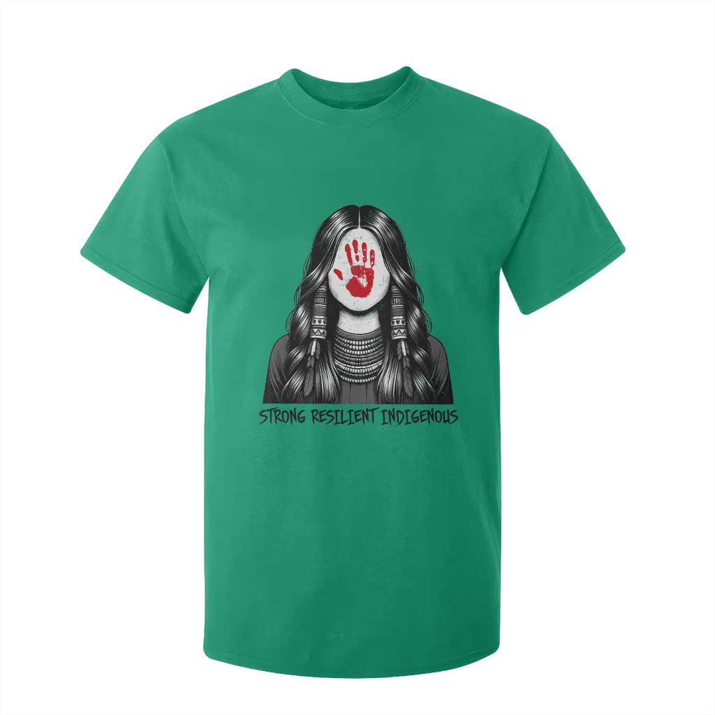 MMIW Strong Resilient Indigenous T Shirt For Kid Stand With Native Women Support TS12 Irish Green Print Your Wear