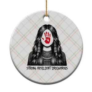 MMIW Strong Resilient Indigenous Ceramic Ornament Stand With Native Women Support TS12 1pc Christmas Plaid Print Your Wear