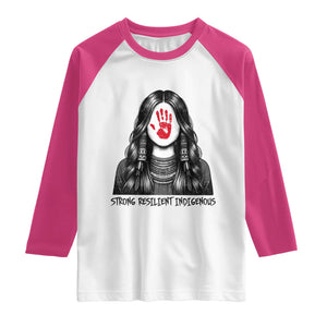 MMIW Strong Resilient Indigenous Raglan Shirt Stand With Native Women Support TS12 White Heliconia Print Your Wear
