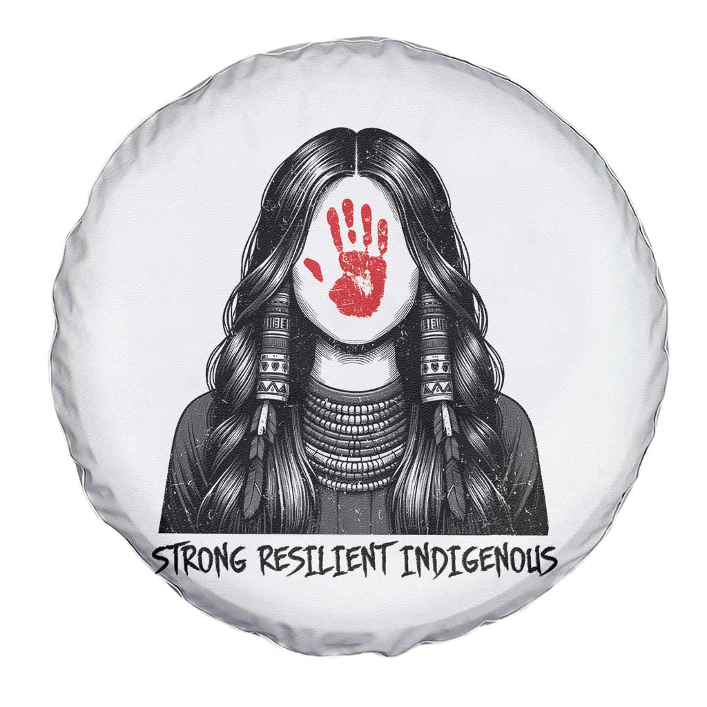 MMIW Strong Resilient Indigenous Spare Tire Cover Stand With Native Women Support TS12 Print Your Wear