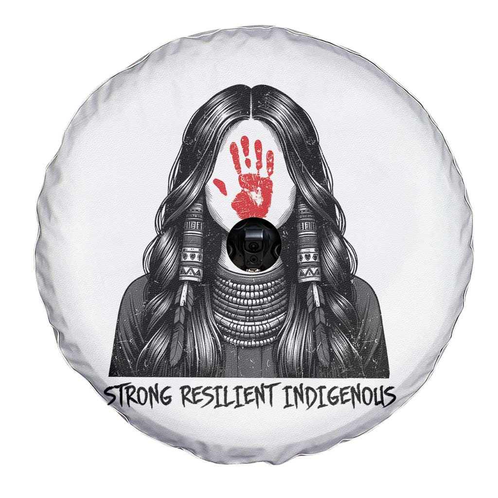 MMIW Strong Resilient Indigenous Spare Tire Cover Stand With Native Women Support TS12 Print Your Wear