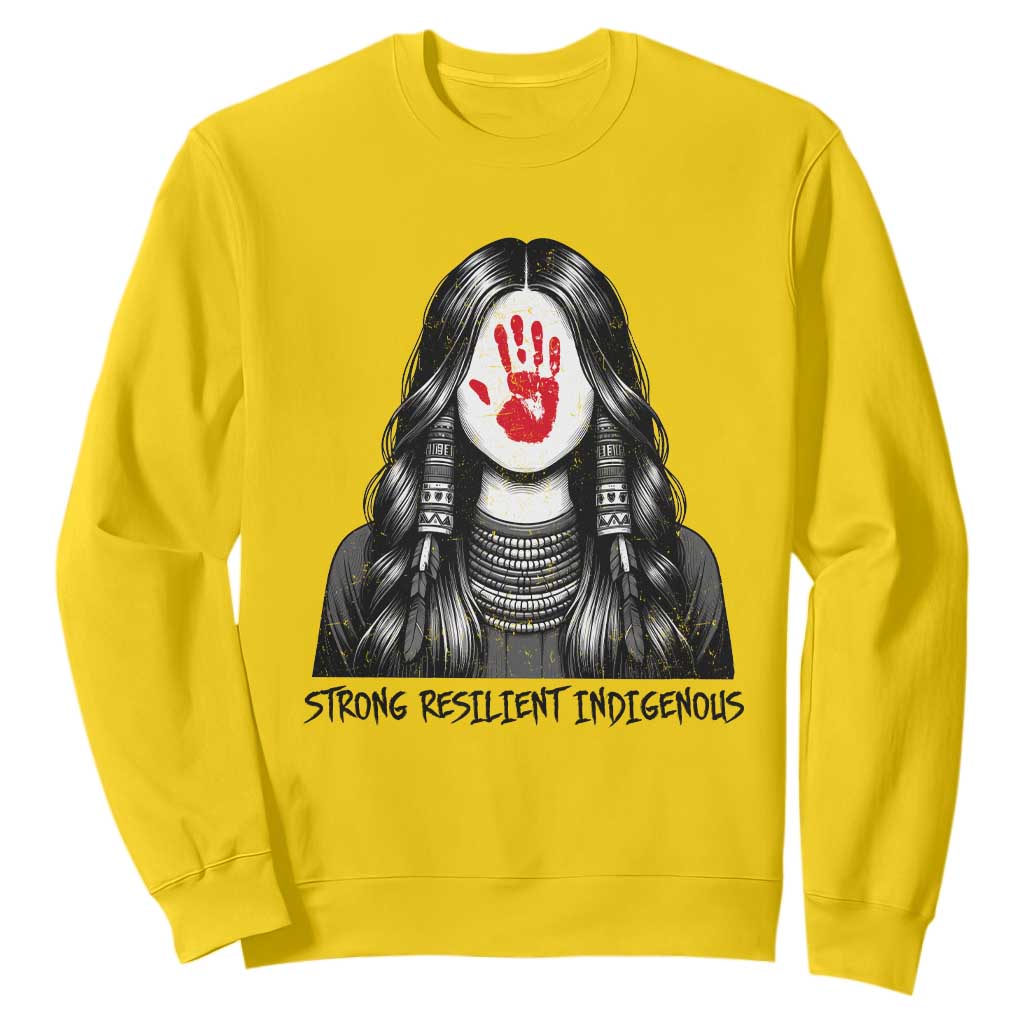 MMIW Strong Resilient Indigenous Sweatshirt Stand With Native Women Support TS12 Daisy Print Your Wear