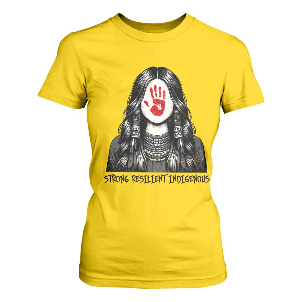 MMIW Strong Resilient Indigenous T Shirt For Women Stand With Native Women Support TS12 Daisy Print Your Wear