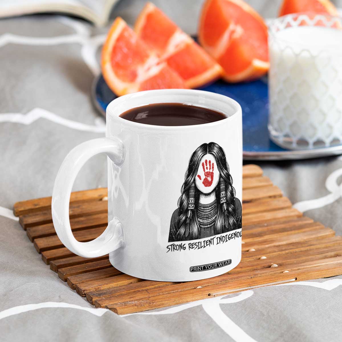 MMIW Strong Resilient Indigenous Coffee Mug Stand With Native Women Support TS12 Print Your Wear