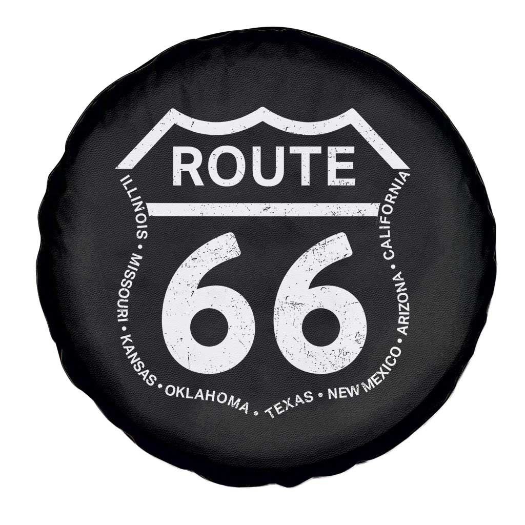 Vintage Route Highway 66 Road Trip Spare Tire Cover Mother Road All States TS12 Print Your Wear