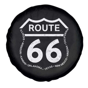 Vintage Route Highway 66 Road Trip Spare Tire Cover Mother Road All States TS12 Print Your Wear