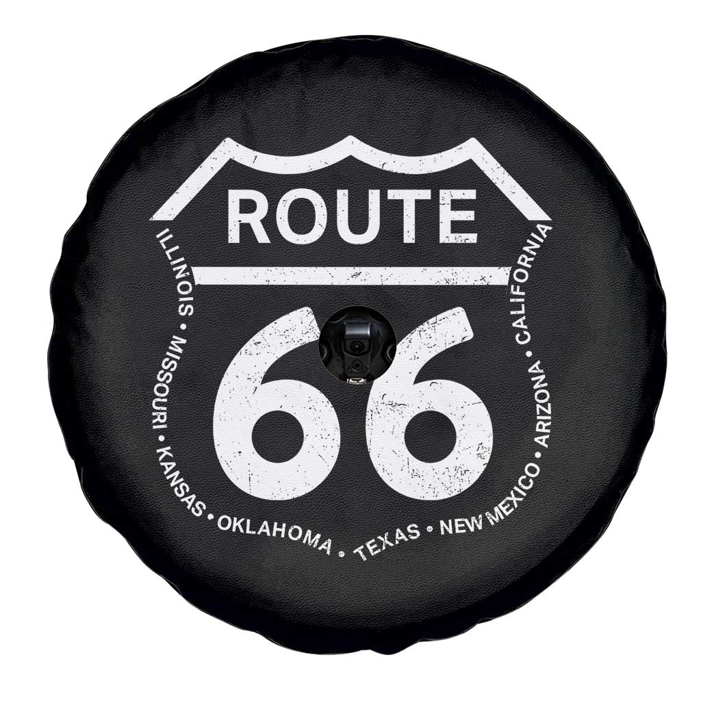 Vintage Route Highway 66 Road Trip Spare Tire Cover Mother Road All States TS12 Print Your Wear
