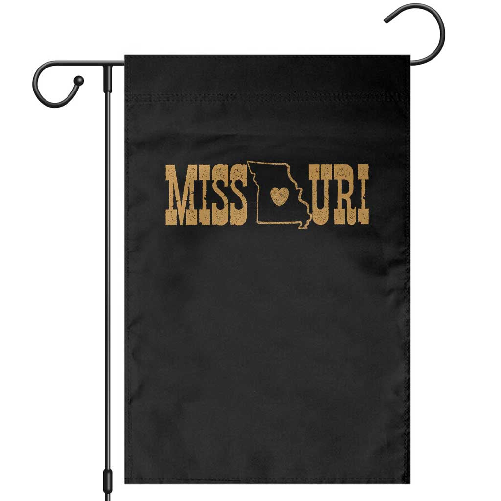 Vintage Missouri State Map Garden Flag Midwest Pride Gift TS12 Black Print Your Wear