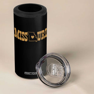 Vintage Missouri State Map 4 in 1 Can Cooler Tumbler Midwest Pride Gift TS12 Print Your Wear