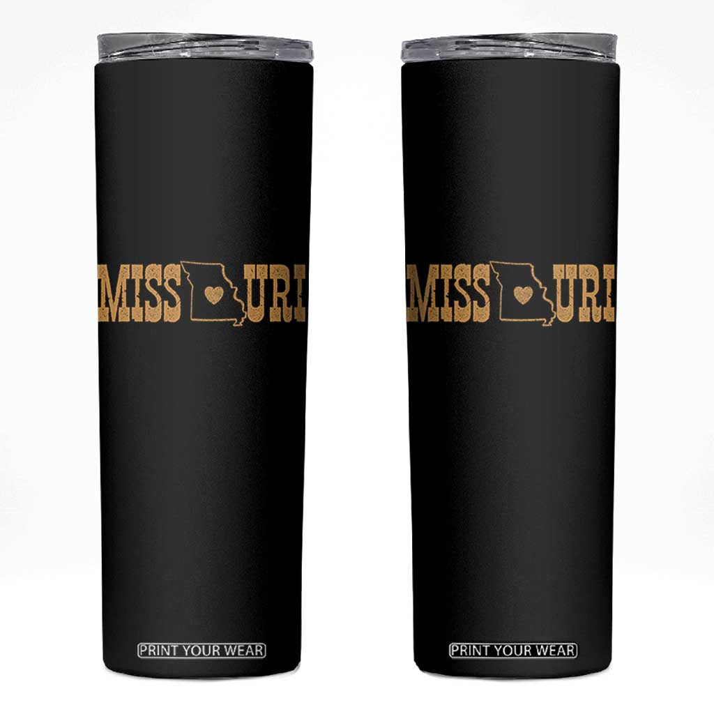 Vintage Missouri State Map Skinny Tumbler Midwest Pride Gift TS12 Black Print Your Wear