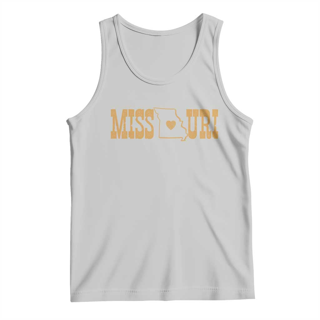 Vintage Missouri State Map Tank Top Midwest Pride Gift TS12 Ash Print Your Wear