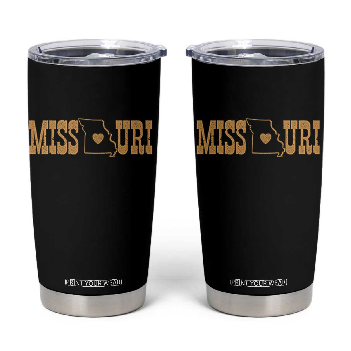 Vintage Missouri State Map Tumbler Cup Midwest Pride Gift TS12 Black Print Your Wear
