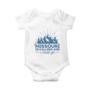 Missouri Traveling Lover Baby Onesie Missouri Is Calling And I Must Go TS12 White Print Your Wear
