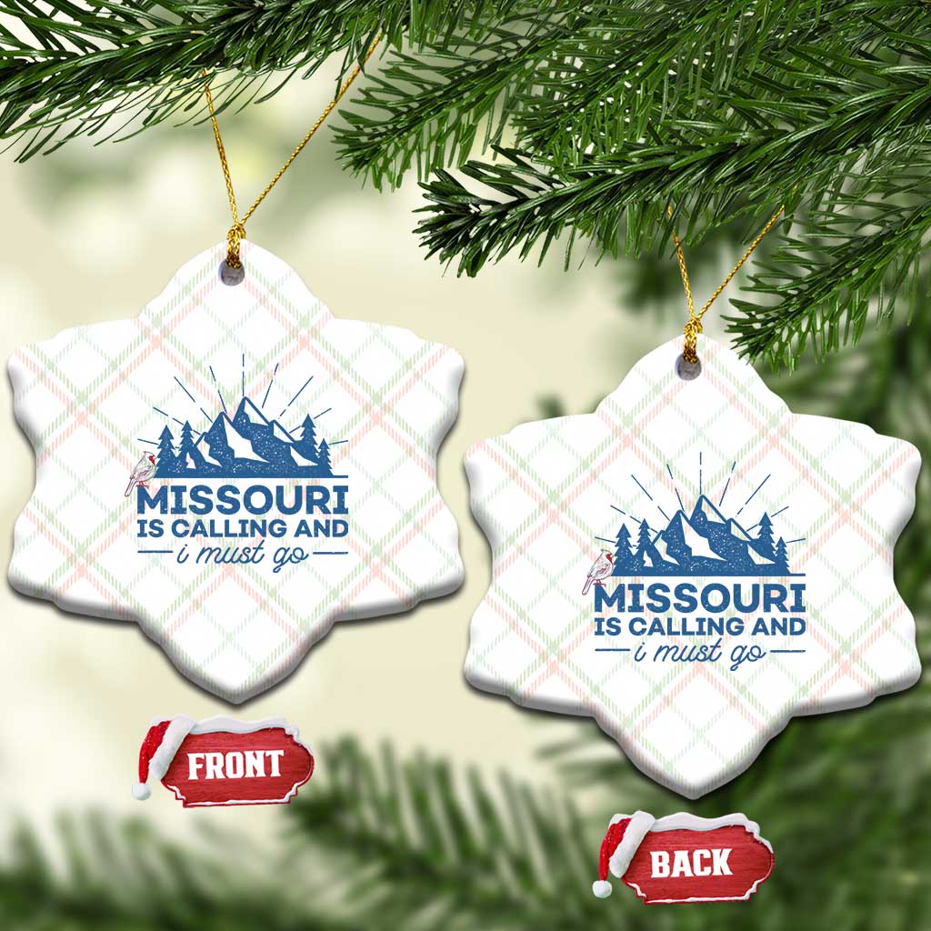 Missouri Traveling Lover Ceramic Ornament Missouri Is Calling And I Must Go TS12 Print Your Wear