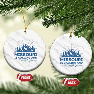 Missouri Traveling Lover Ceramic Ornament Missouri Is Calling And I Must Go TS12 1pc White Marble Print Your Wear