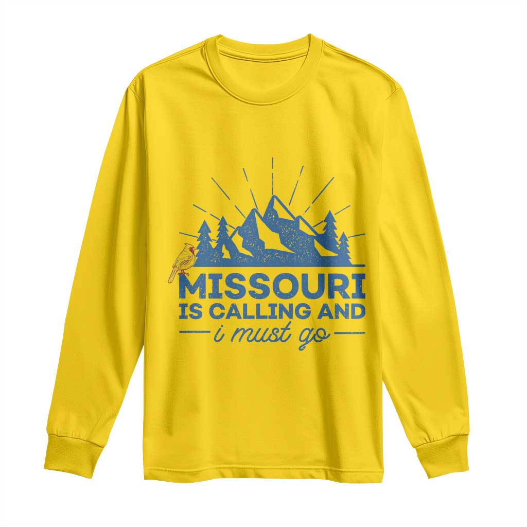 Missouri Traveling Lover Long Sleeve Shirt Missouri Is Calling And I Must Go TS12 Daisy Print Your Wear