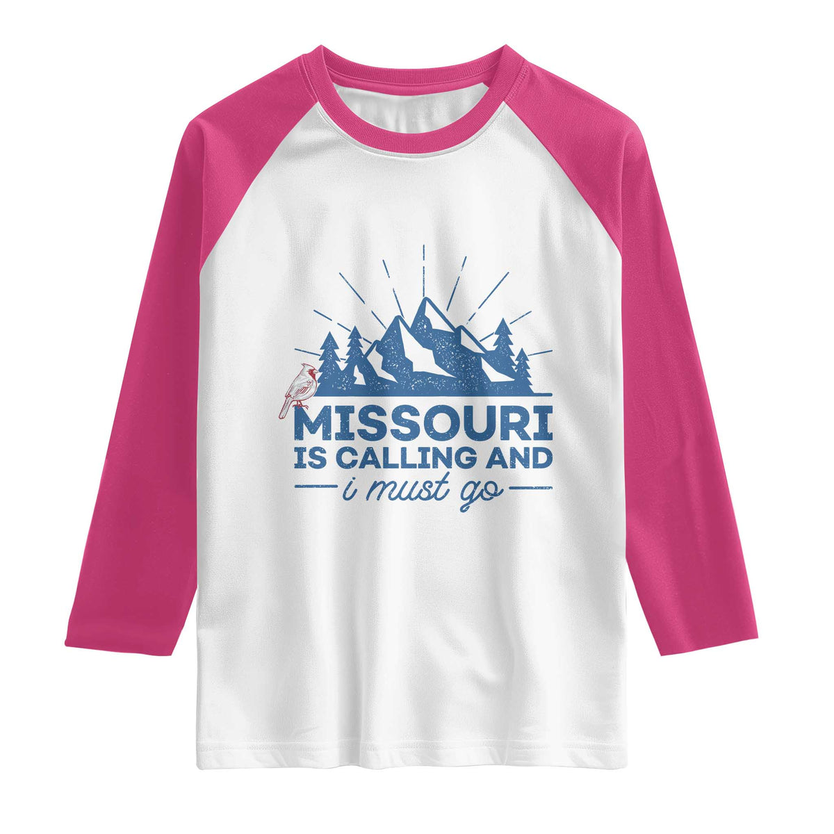 Missouri Traveling Lover Raglan Shirt Missouri Is Calling And I Must Go TS12 White Heliconia Print Your Wear