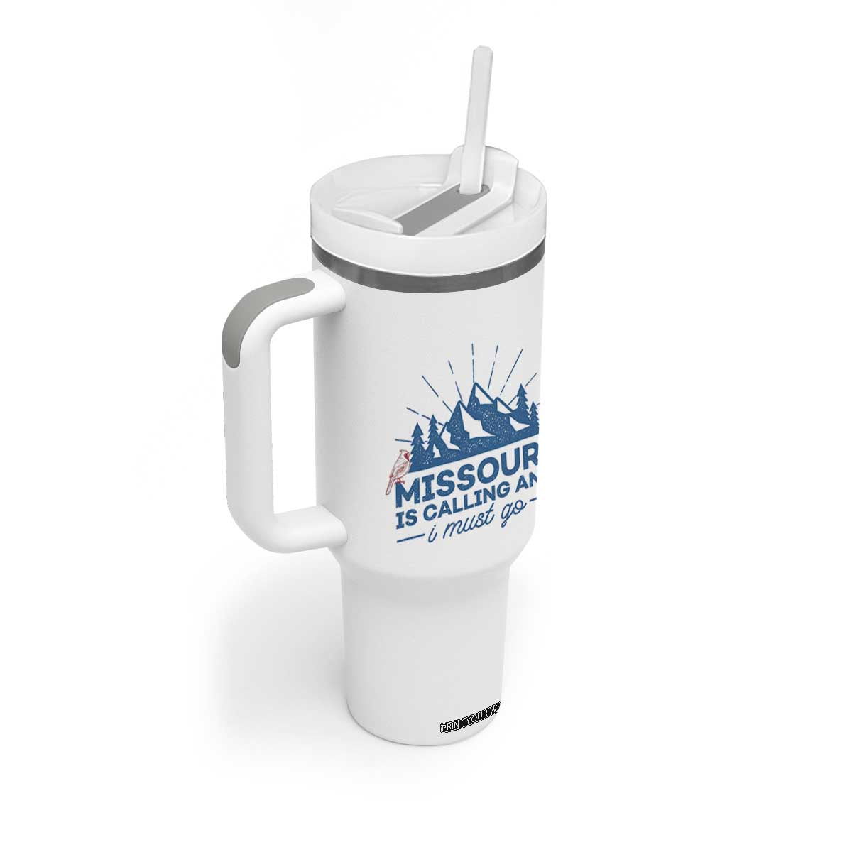 Missouri Traveling Lover Tumbler With Handle Missouri Is Calling And I Must Go TS12 Print Your Wear