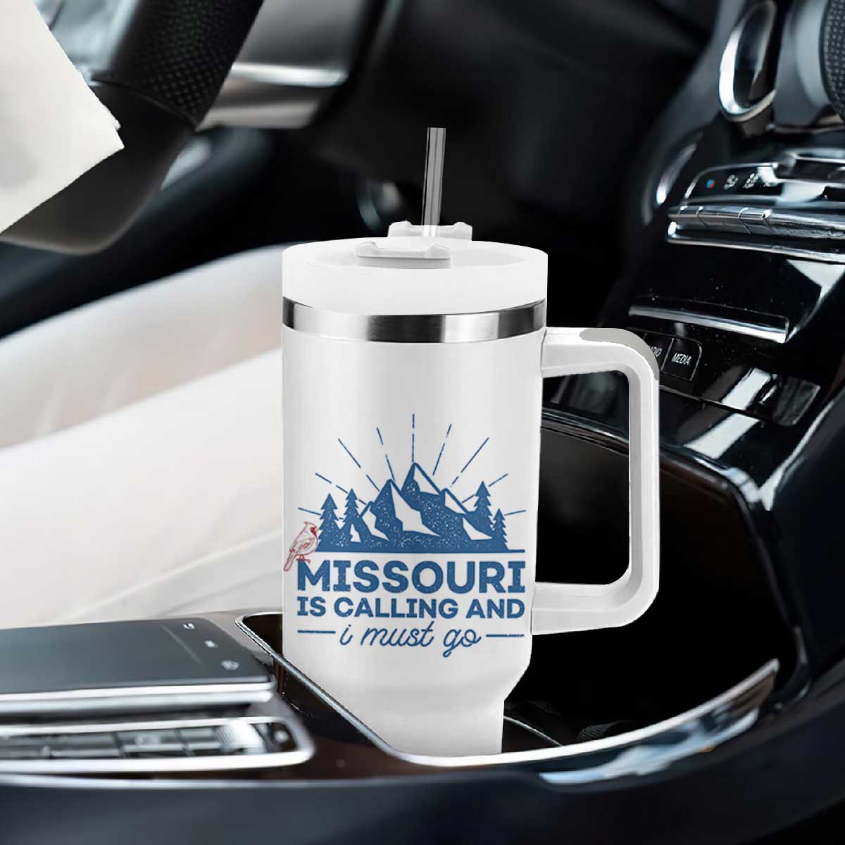 Missouri Traveling Lover Tumbler With Handle Missouri Is Calling And I Must Go TS12 Print Your Wear