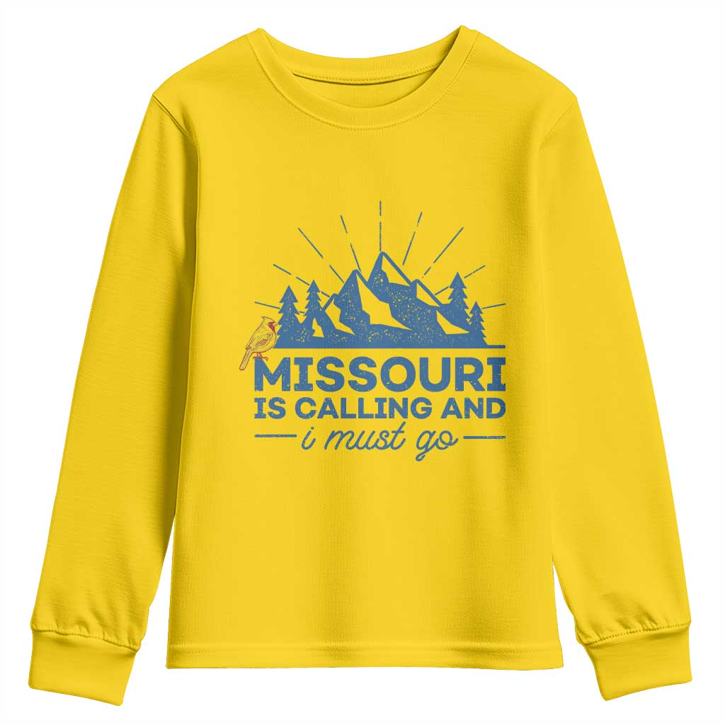 Missouri Traveling Lover Youth Sweatshirt Missouri Is Calling And I Must Go TS12 Daisy Print Your Wear