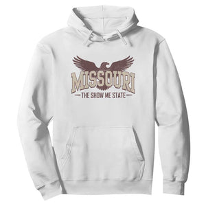 Vintage Missouri Eagle Hoodie Missouri The Show Me State Retro Distressed TS12 White Print Your Wear
