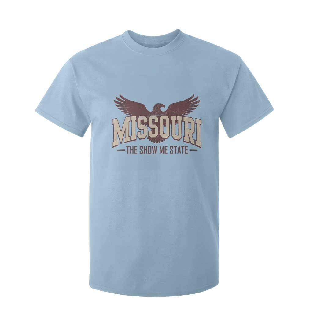 Vintage Missouri Eagle T Shirt For Kid Missouri The Show Me State Retro Distressed TS12 Light Blue Print Your Wear