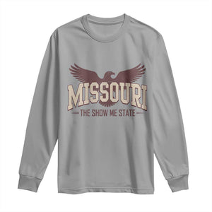 Vintage Missouri Eagle Long Sleeve Shirt Missouri The Show Me State Retro Distressed TS12 Sport Gray Print Your Wear