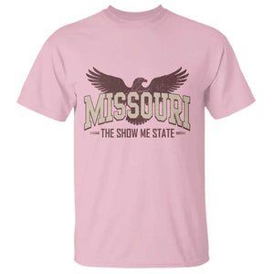 Vintage Missouri Eagle T Shirt Missouri The Show Me State Retro Distressed TS12 Light Pink Print Your Wear