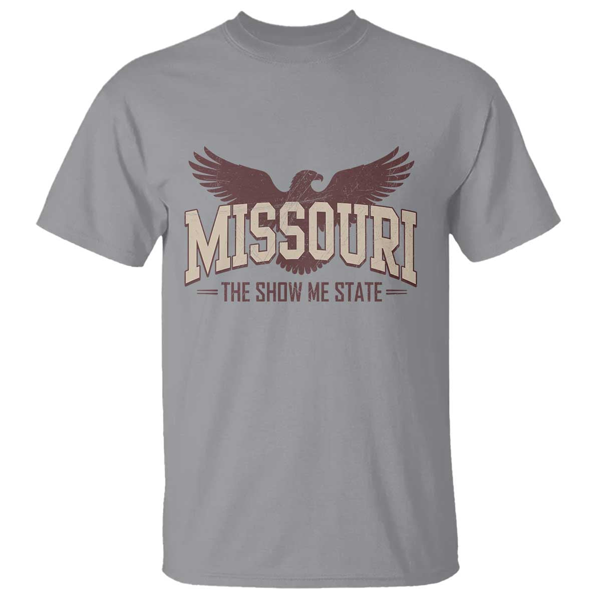 Vintage Missouri Eagle T Shirt Missouri The Show Me State Retro Distressed TS12 Sport Gray Print Your Wear