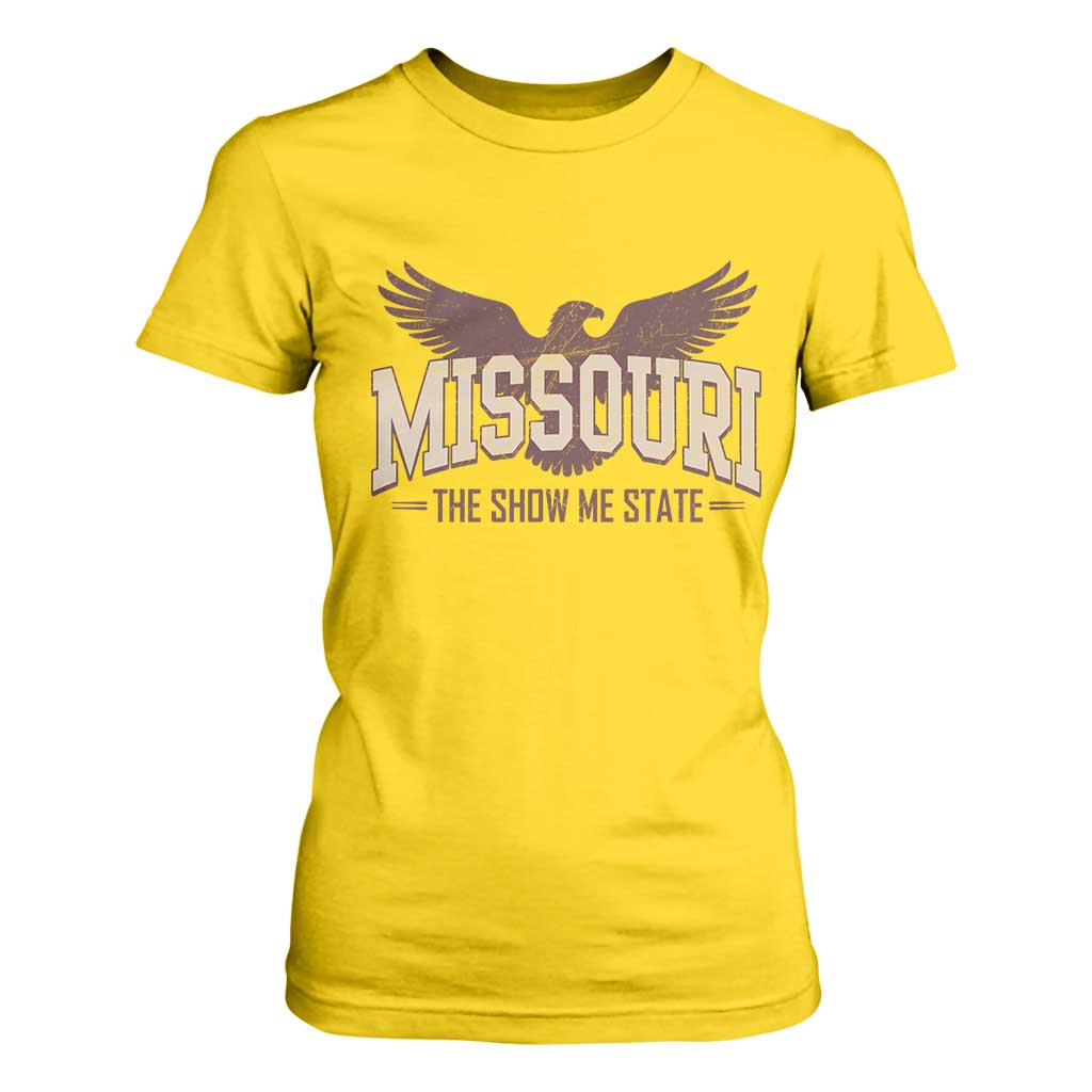 Vintage Missouri Eagle T Shirt For Women Missouri The Show Me State Retro Distressed TS12 Daisy Print Your Wear