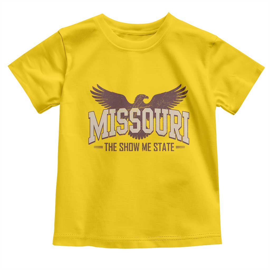 Vintage Missouri Eagle Toddler T Shirt Missouri The Show Me State Retro Distressed TS12 Daisy Print Your Wear