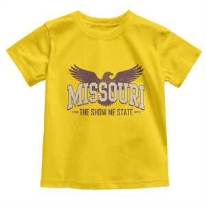 Vintage Missouri Eagle Toddler T Shirt Missouri The Show Me State Retro Distressed TS12 Daisy Print Your Wear