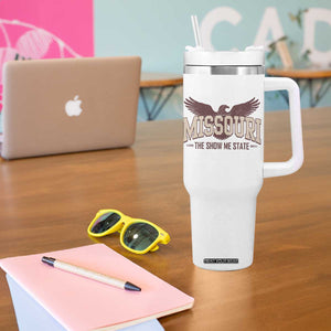 Vintage Missouri Eagle Tumbler With Handle Missouri The Show Me State Retro Distressed TS12 Print Your Wear