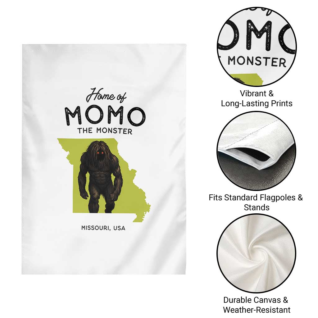 Louisiana Missouri Cryptid Lover Garden Flag Home Of Momo The Monster TS12 Print Your Wear