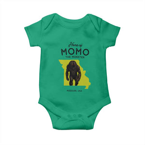 Louisiana Missouri Cryptid Lover Baby Onesie Home Of Momo The Monster TS12 Irish Green Print Your Wear
