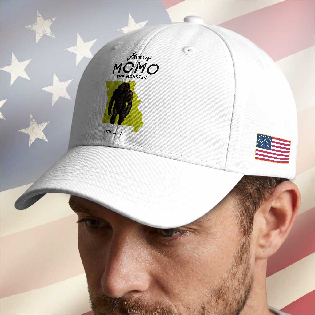 Louisiana Missouri Cryptid Lover Baseball Cap Home Of Momo The Monster TS12 Print Your Wear