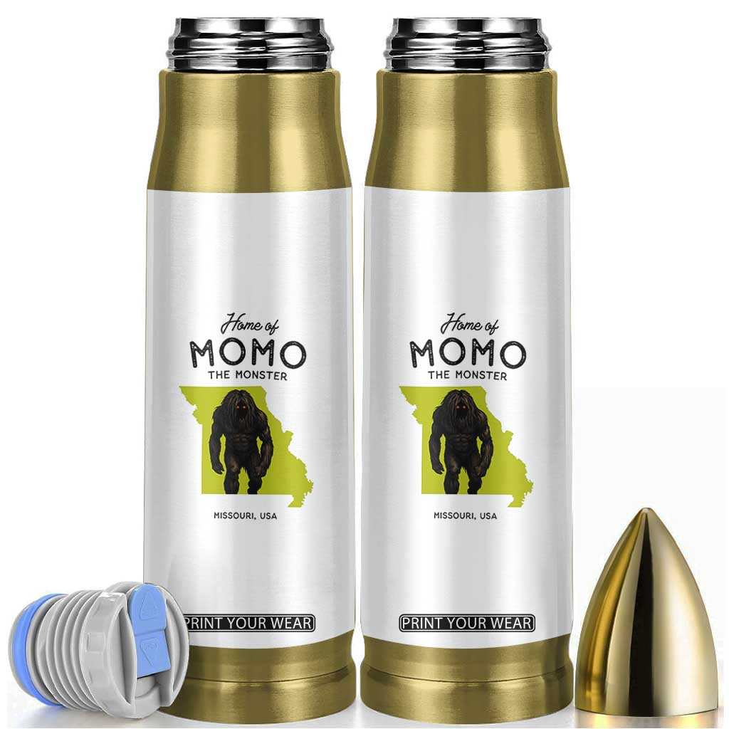 Louisiana Missouri Cryptid Lover Bullet Tumbler Home Of Momo The Monster TS12 White Print Your Wear